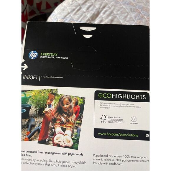 New HP Everyday 25 Sheet Letter 8.5 x 11-Inch Inkjet Semi-Gloss Photo Pape - Picture 11 of 11